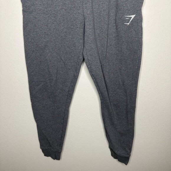 Gymshark Men's Sweatpants M Tapered Grey Lounge Athleisure Pull On Stretch Casua - Picture 3 of 6